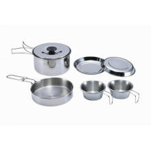 Cocina de caminata de 2 personas Conjunto con asas plegables